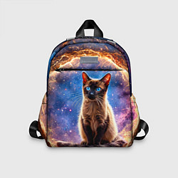 Детский рюкзак Сиамская кошка в космосе