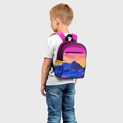 Детский рюкзак Неоновый закат, цвет: 3D-принт — фото 2