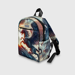 Детский рюкзак Пегас тёмных сил - нейроарт, цвет: 3D-принт — фото 2