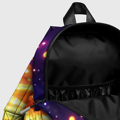 Детский рюкзак Золотая волнистая текстура / 3D-принт – фото 4