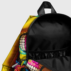 Детский рюкзак Мексиканские черепа и бананы - паттерн, цвет: 3D-принт — фото 2