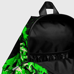 Детский рюкзак Monster energy кислотный огонь, цвет: 3D-принт — фото 2
