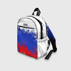 Детский рюкзак Флаг России в виде хаотичных пятен, цвет: 3D-принт — фото 2