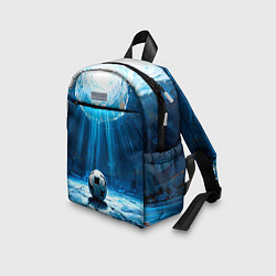 Детский рюкзак Футбольный мяч в синем, цвет: 3D-принт — фото 2