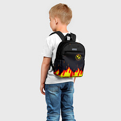 Детский рюкзак BMW огненный, цвет: 3D-принт — фото 2