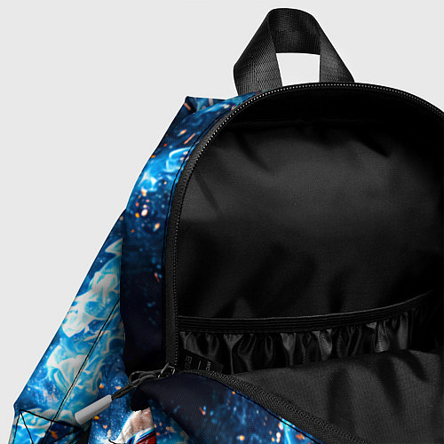 Детский рюкзак Боксер в синем пламени / 3D-принт – фото 4