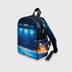 Детский рюкзак Синий ринг в огне, цвет: 3D-принт — фото 2