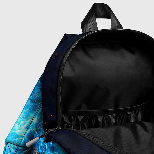 Детский рюкзак Дзюдоист в синем пламени / 3D-принт – фото 4