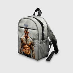 Детский рюкзак Дастин Порье на сером, цвет: 3D-принт — фото 2