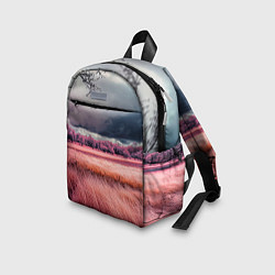 Детский рюкзак Поле и деревья пейзаж - инфракрасный стиль, цвет: 3D-принт — фото 2