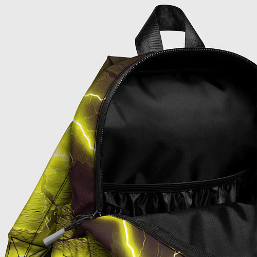 Детский рюкзак Color yellow black / 3D-принт – фото 4