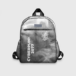 Детский рюкзак Cyberpunk 2077 - grey gradient вертикально