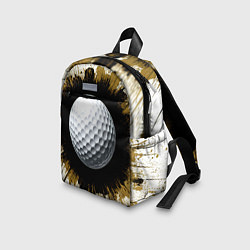 Детский рюкзак Мяч для гольфа на белом, цвет: 3D-принт — фото 2