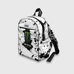 Детский рюкзак Monster energy брызги красок, цвет: 3D-принт — фото 2