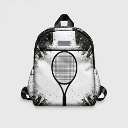 Детский рюкзак Теннисная ракетка в черно-белом