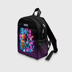 Детский рюкзак Гитарист Том и вокалист Джерри - неоновое свечение, цвет: 3D-принт — фото 2