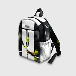 Детский рюкзак Ракетка в черном дыму, цвет: 3D-принт — фото 2