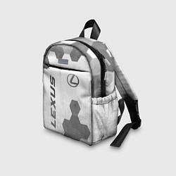Детский рюкзак Lexus - white gradient вертикально, цвет: 3D-принт — фото 2