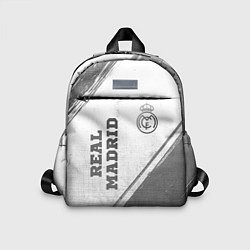 Детский рюкзак Real Madrid - white gradient вертикально, цвет: 3D-принт