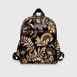 Детский рюкзак Русский этнический узор с позолотой, цвет: 3D-принт