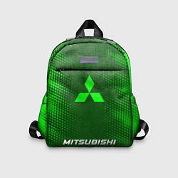 Детский рюкзак Mitsubishi - green gradient по-центру