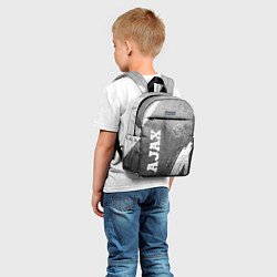Детский рюкзак Ajax - grey gradient вертикально, цвет: 3D-принт — фото 2