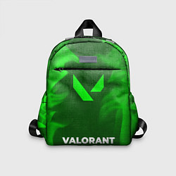 Детский рюкзак Valorant - green gradient по-центру
