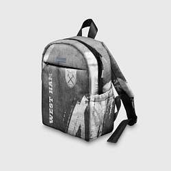 Детский рюкзак West Ham - grey gradient вертикально, цвет: 3D-принт — фото 2