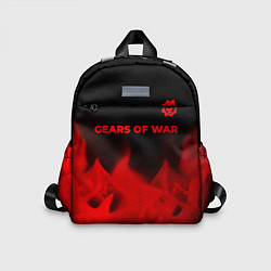Детский рюкзак Gears of War - red gradient посередине, цвет: 3D-принт