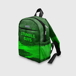 Детский рюкзак Stumble Guys - green gradient посередине, цвет: 3D-принт — фото 2