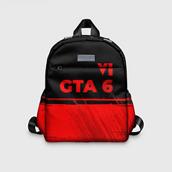 Детский рюкзак GTA 6 - red gradient посередине, цвет: 3D-принт