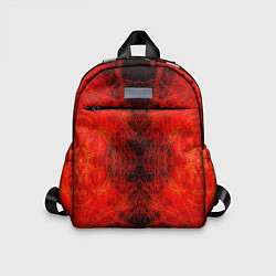 Детский рюкзак Красно-черная кожа дракона, цвет: 3D-принт