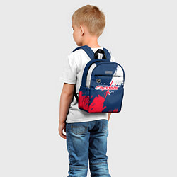 Детский рюкзак Вашингтон Кэпиталз - брызги красок, цвет: 3D-принт — фото 2