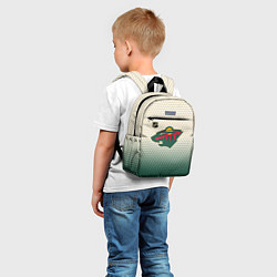 Детский рюкзак Миннесота Уайлд - геометрический градиент, цвет: 3D-принт — фото 2