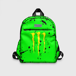 Детский рюкзак Monster energy кислотные брызги, цвет: 3D-принт