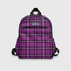 Детский рюкзак Color pink checkerboard, цвет: 3D-принт