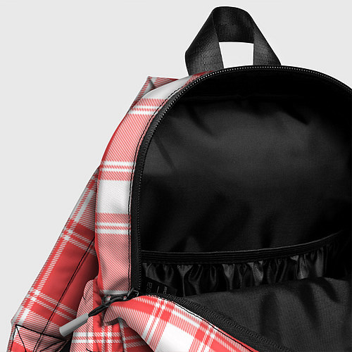 Детский рюкзак Checked red white / 3D-принт – фото 4
