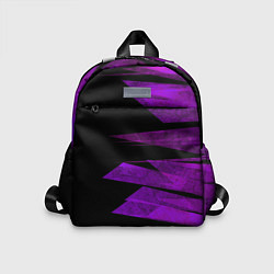 Детский рюкзак Color purple black stripes, цвет: 3D-принт