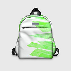 Детский рюкзак Color white light green stripes