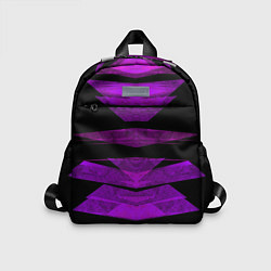 Детский рюкзак Color purple black strip, цвет: 3D-принт