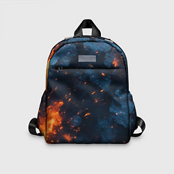 Детский рюкзак Синий камуфляж с искрами, цвет: 3D-принт