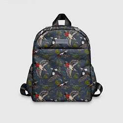 Детский рюкзак Дятлы и цветы, цвет: 3D-принт