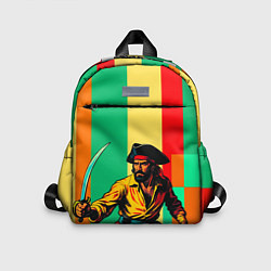 Детский рюкзак Пират поп-арт, цвет: 3D-принт