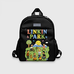 Детский рюкзак Linkin Park, мультяшный стиль, цвет: 3D-принт