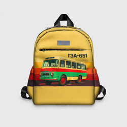 Детский рюкзак Ретро автобус ГЗА-651 поп-арт, цвет: 3D-принт