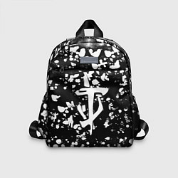 Детский рюкзак Дум белые брызги красок, цвет: 3D-принт