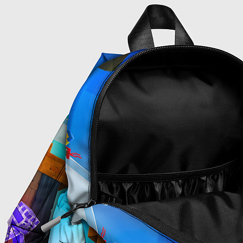 Детский рюкзак Майнкрафт - искатели приключений / 3D-принт – фото 4