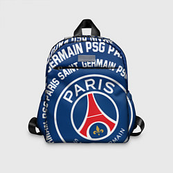 Детский рюкзак ПСЖ надписи по кругу, цвет: 3D-принт