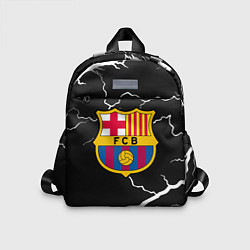 Детский рюкзак Barcelona черно белые молнии