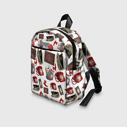 Детский рюкзак Неваляшка утюг ретро авоська петушок телефон, цвет: 3D-принт — фото 2